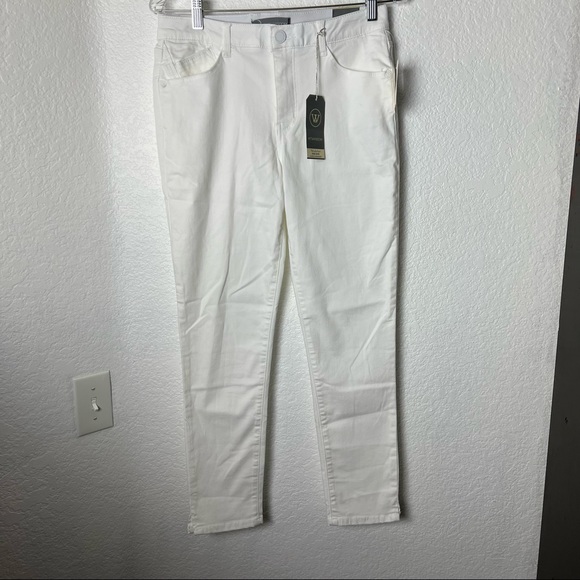 {WIT & WISDOM} White High Rise Ankle Skimmer Jean - Picture 2 of 12